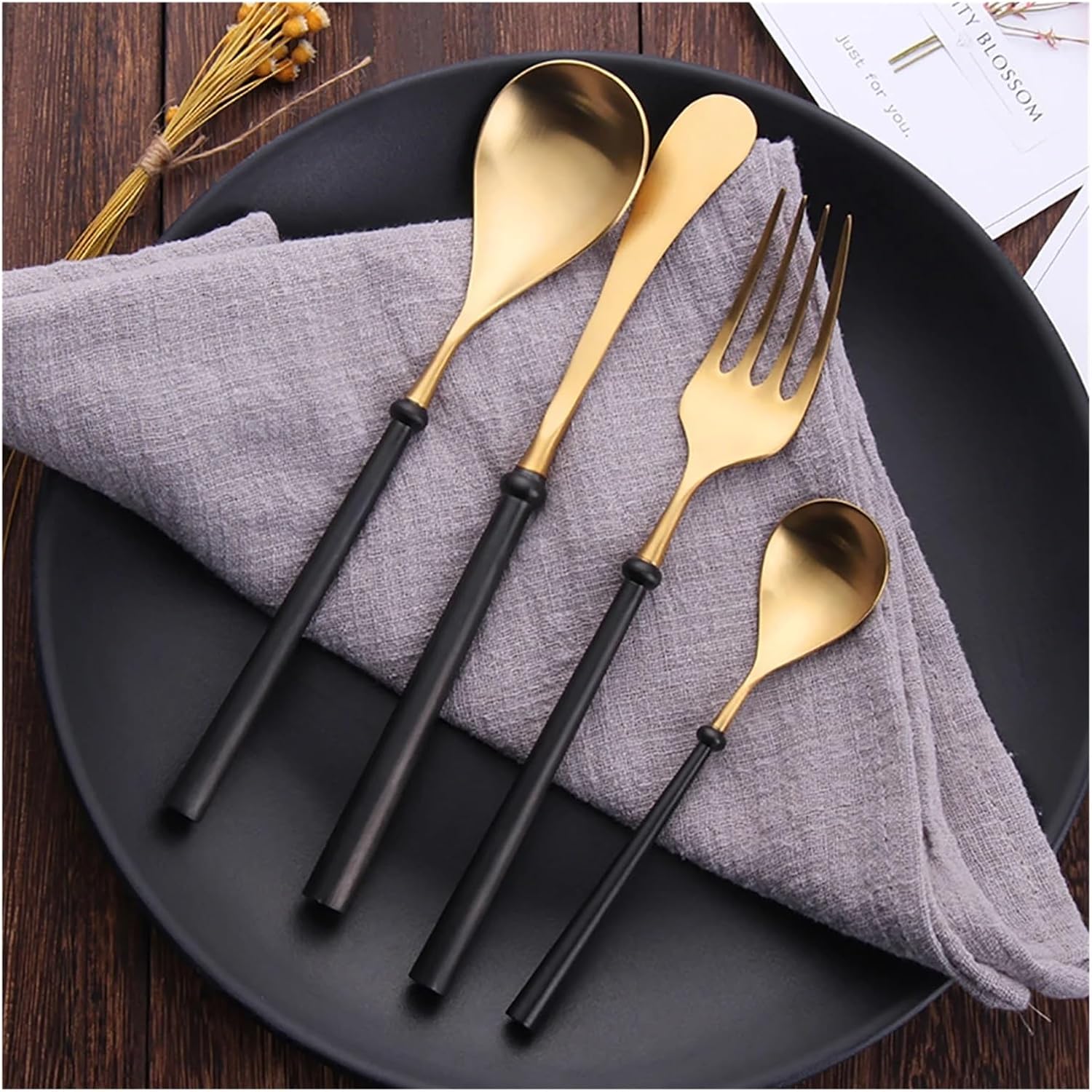 ラッキーウッド【カトラリーセット】【フレンチアクセント30本セット